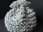 Ruffle-Top Newborn Hat