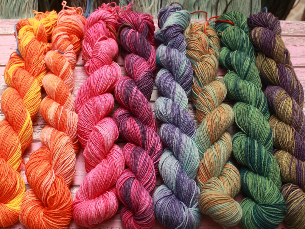 dyed cotton yarn
