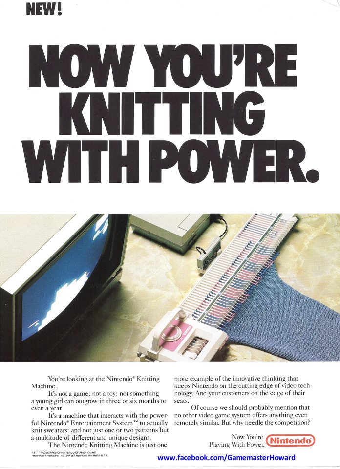 Nintendo Knitting Machine